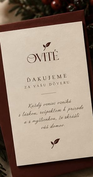 Ďakovná kartička „Ďakujeme za vašu dôveru“